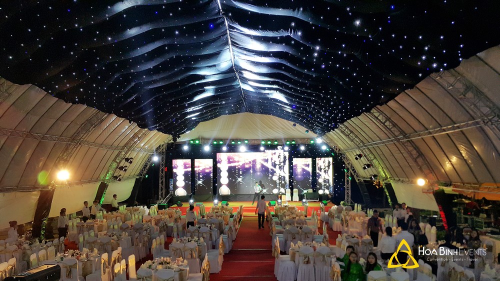 Sự kiện gala dinner của Vietcombank do HoaBinh Events tổ chức ở Đà Lạt