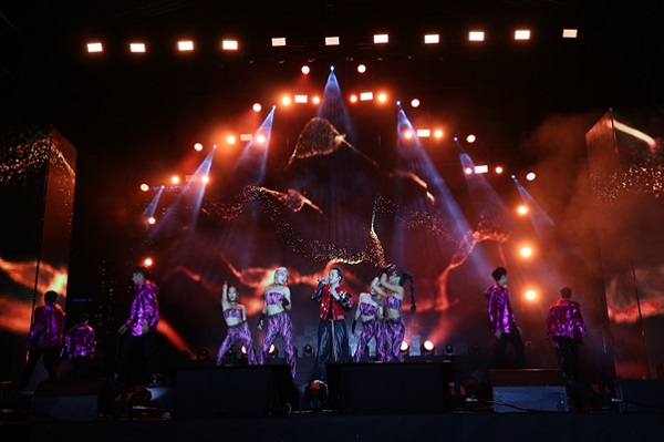 Hệ thống âm thanh hiện đại tại sự kiện K-EXPO Concert 2022 do Hòa Bình Events set up
