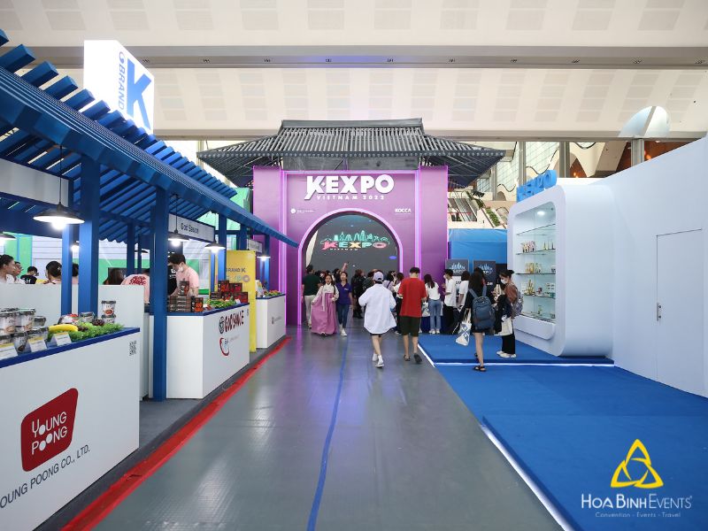 Gian hàng triển lãm K-Expo mang đậm dấu ấn Hàn Quốc